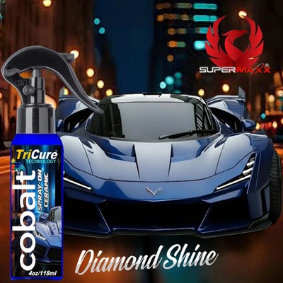 CERAMIC CAR COATING SPRAY HIGH GLOSS COBALT 9H PAINT PROTECTION  - ''4 OZ KIT''