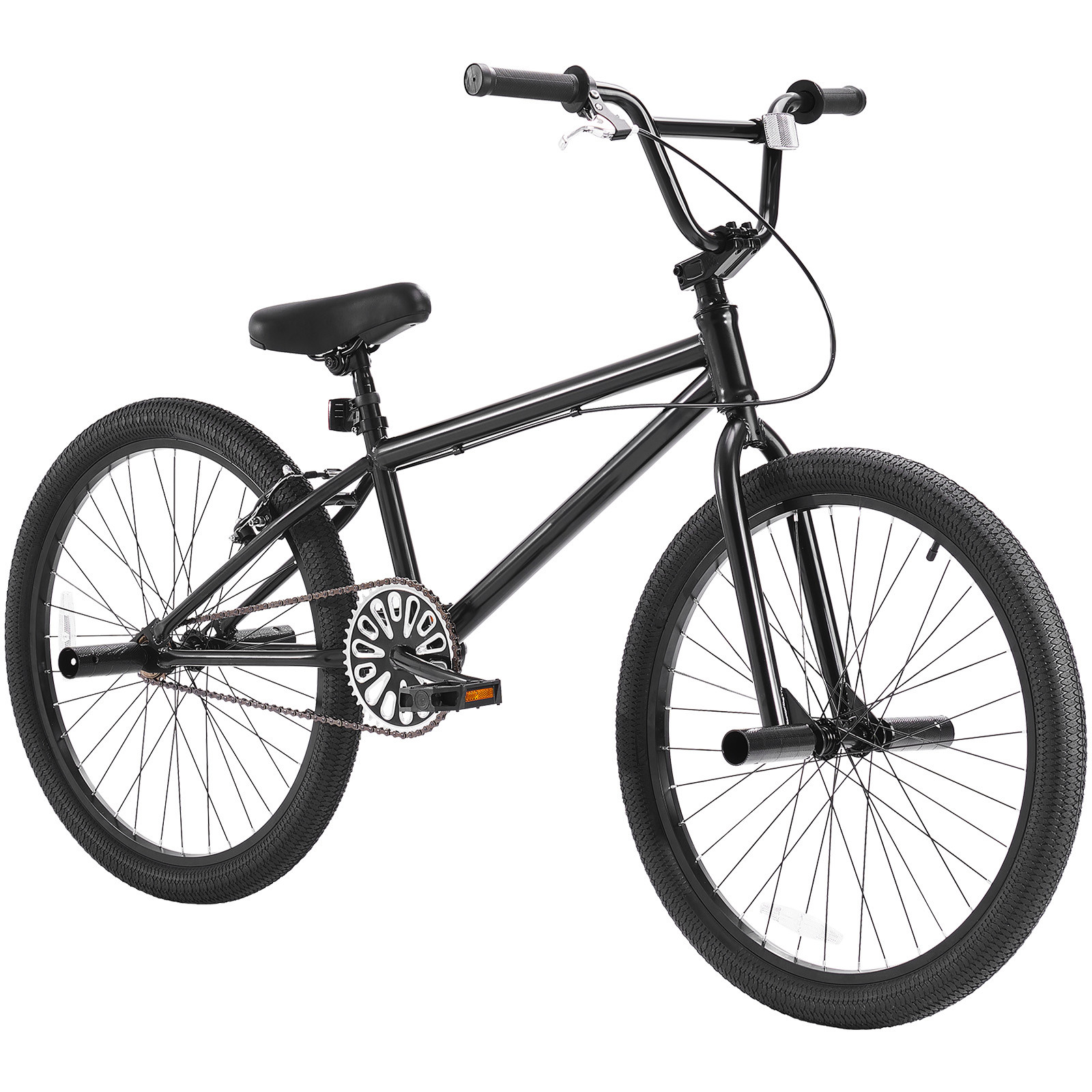 24-Inch BMX Bike Freestyle Bike Men Kids BMX Bicycle Hi-Ten Steel Frame