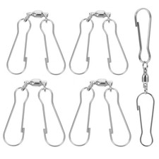5 Pcs Bra Connector Buckle Metal Sewing Hooks Eye Closure For Clothing