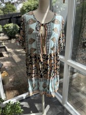 A-Line Short Dress Size XXL Round Neck Short Sleeve Floral Multicolour