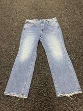 AYR Womens The La La Straight Jeans Size 34 S High Rise Stretch Denim