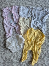 Tiny Baby Bundle - Girls Babygrows Bodysuits & Cardi