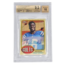 2015 Topps Chrome Mini 1976 Superfractors Phillip Dorsett Auto RC #d 1/1 BGS 9.5
