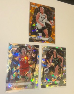 2024 Panini Prizm Lot Of 3 Cracked Ice Parallel, Chennedy Carter, Plum, Diggins