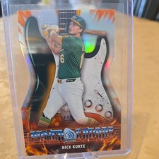 Nick Kurtz Power Cords Die Cut Bowman Refractor Baseball 2026 Athletics  PC-6