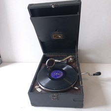ANTICO GRAMMOFONO PORTATILE COLUMBIA GRAFONOLA MADE IN ENGLAND 