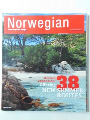 INFLIGHT MAGAZINE NORWEGIAN AIRLINES 202 ROUTE MAPS FLEET INFO