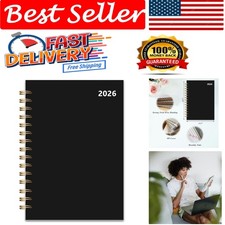 Stylish Black 2026 Organizer - Daily, Weekly & Monthly Planning Made Easy