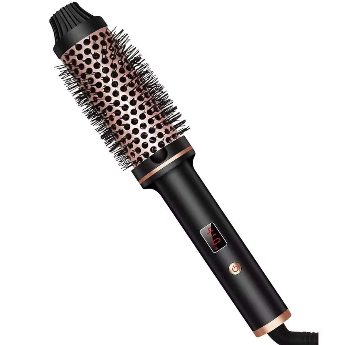 Fer à lisser 3en1 professionnel boucleur brosse chauffante céramique pour femme