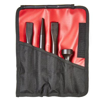 Mayhew Tools 37326 Pneumatic Tool Set 4-Piece .498 Shank Heavy-Duty Black Oxide