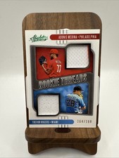 2021 Absolute Baseball Green Adonis Medina Trevor Rogers Dual Jersey /199 (z)