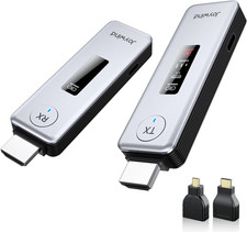 2027 New Wireless HDMI Transmitter and Receiver 360Ft/110M,4K Decode Input 1080P