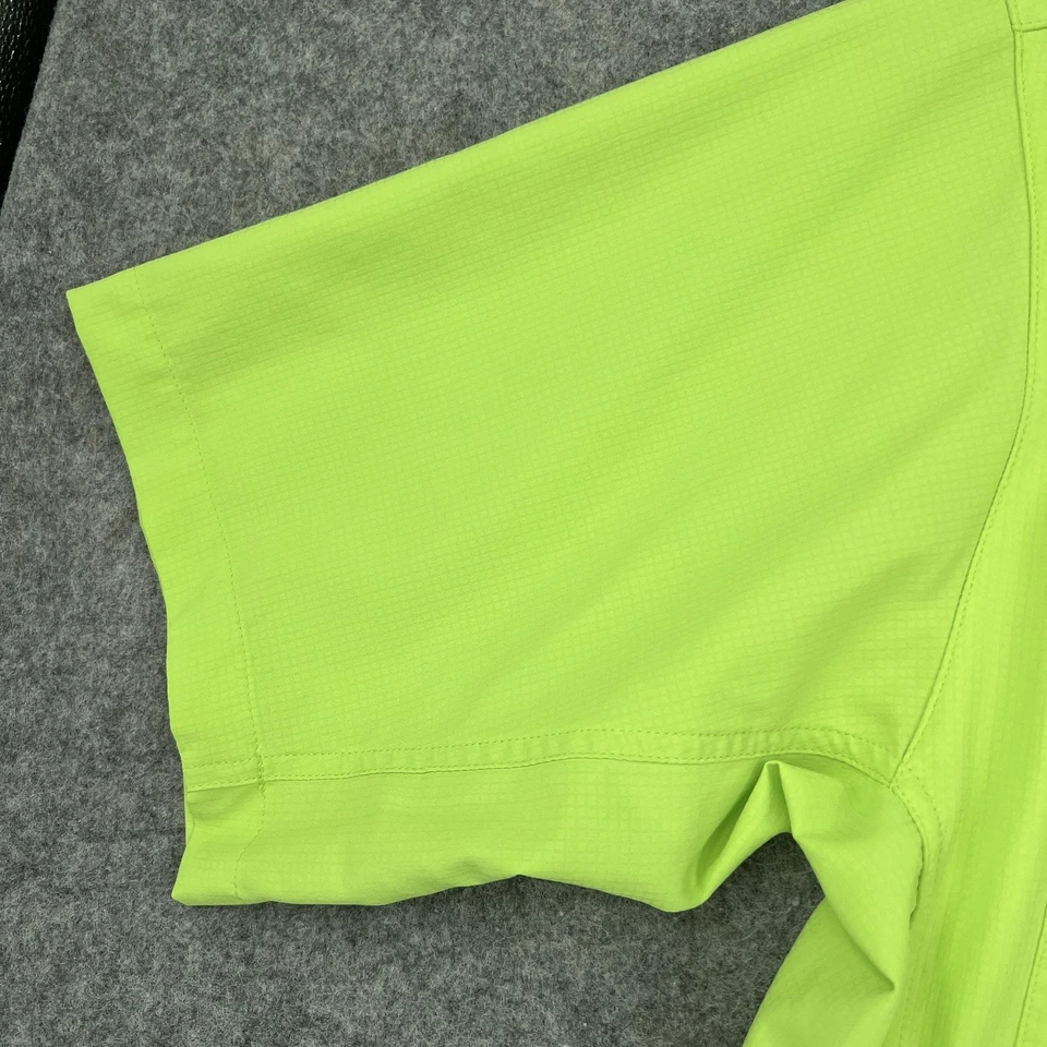 Camisa Magellan Ropa Deportiva Para Hombres Grande Verde Neón Pesca Ventilada Espalda Manga Corta Foto 4 de 4