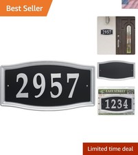 Weather-Resistant Custom Address Sign 15.25    Easy Installation Included