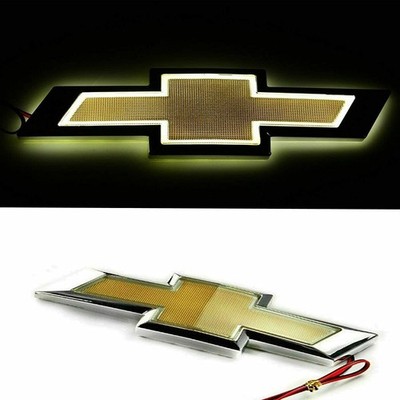 5D LED Chevrolet Car Emblem Trunk Tail Logo Light Badge Lamp White NO TRUCK