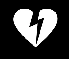 John Mayer Sticker Decal Heartbreak Heart Guitar Vinyl Wall Fender 3.5x3 Inch!