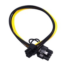 32cm / 12.6in 6 Pin to 8 Pin Male PCI E Graphics Card Power Supply Adapter Cable