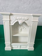 doll  house white ornamental fireplace 1.12th