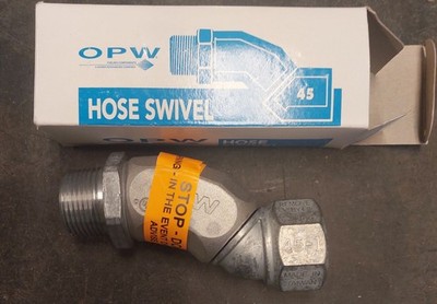 Brand New in Box OPW 45-5075 Dual Plane 1'' M x 1'' F Hose Swivel 45 Degree