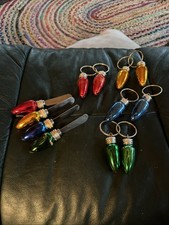 Boston Warehouse Knives And Bulb Ornaments Lot Vintage For Sure And For Certain