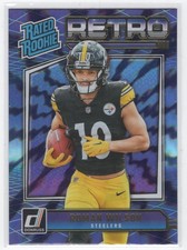 #18 2024 Donruss Rated Rookies Retro Roman Wilson RC Pittsburgh Steelers