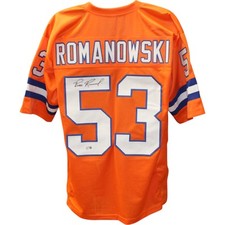 Bill Romanowski Autographed Pro Style TB Orange XL Jersey Beckett Witness 50828
