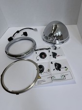 5 34 Inch 5.75 Led Headlight Housing Bucket Compatible Fxwg Chopper Chrome-used 5 34 Inch 5.75 Led Headlight Housing Bucket Compatible Fxwg Chopper Chrome-used