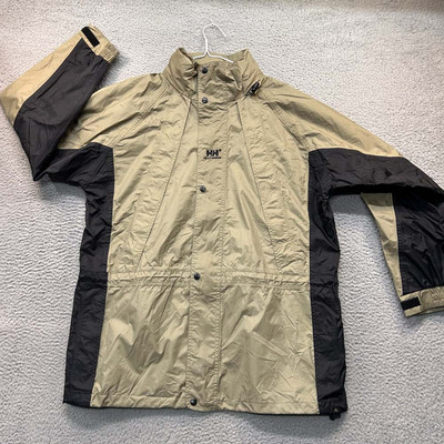 Helly Hanson Rain Jacket Mens Rain Coat Size Large Nylon Coat