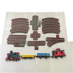 Vintage 1988 Playskool Express Train Set With Engine Cars Track WORKS Read