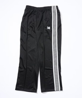 Needles Exclusive Track Pant Poly Smooth Black Base × White New from JP