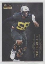 2021 Wild Card MATTE Retail Black Penei Sewell #MBC-17 Rookie RC 04ht. rookie card picture