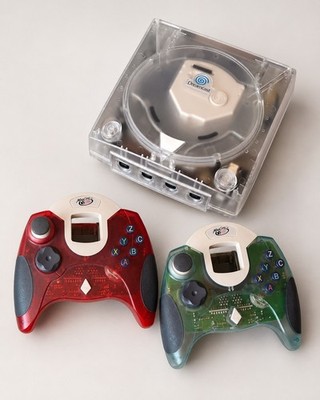 Sega Dreamcast Crystal Clear GDEMU 6.0 5.20.25 Noctua Kaico HDMI 2x Controller