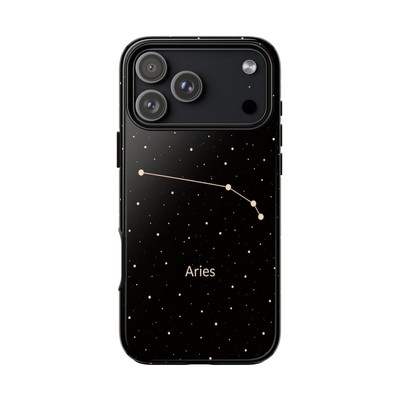 Aries Zodiac Phone Case Constellation Astrology Star Tough Cover