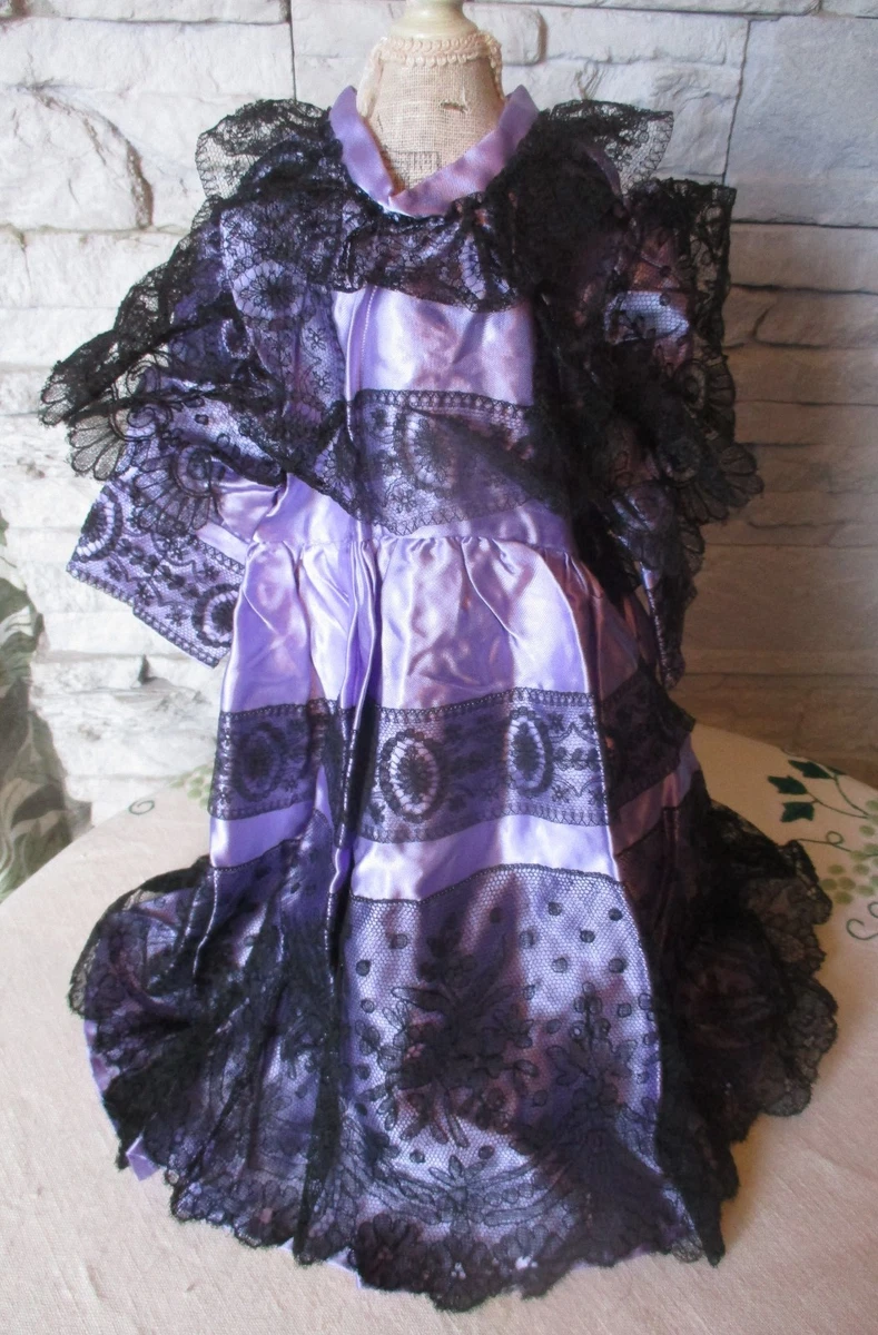 ANCIENNE ROBE pour Poupée Ancienne Bébé Jumeau Taille 12 EUR 35,00 - FR