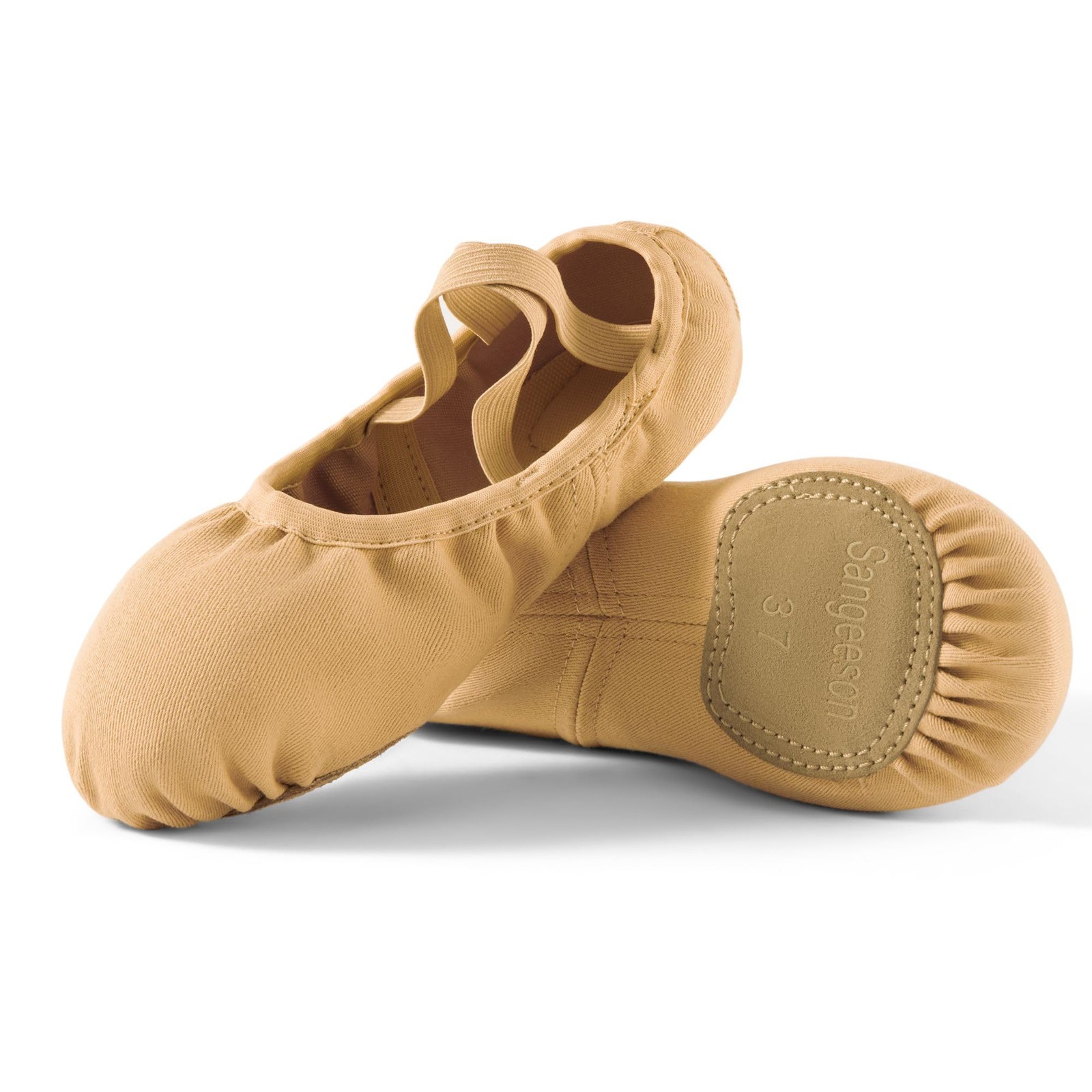 SAOLA Scarpe da Ballo Donna da Ballo Elasticizzate in Tela Pantofole da Ballo Suola Spaccata per Ragazze...