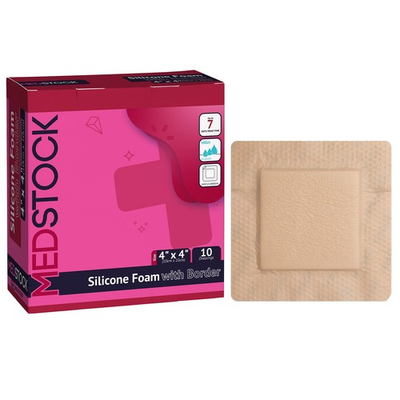 #ad #ad MEDSTOCK Silicone Foam Dressing with Border 4quot; x 4quot; Box of 10 $19.99