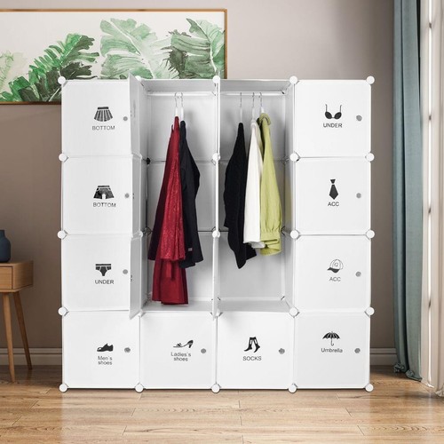 Ribelli Steckkleiderschrank Portable Garderobe 16 Würfel - B-Ware neuwertig - Bild 7 von 7