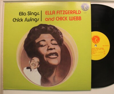 Ella Fitzgerald & Chick Webb Lp Ella Sings, Chick Swings On Olympc - Vg+ To Vg++
