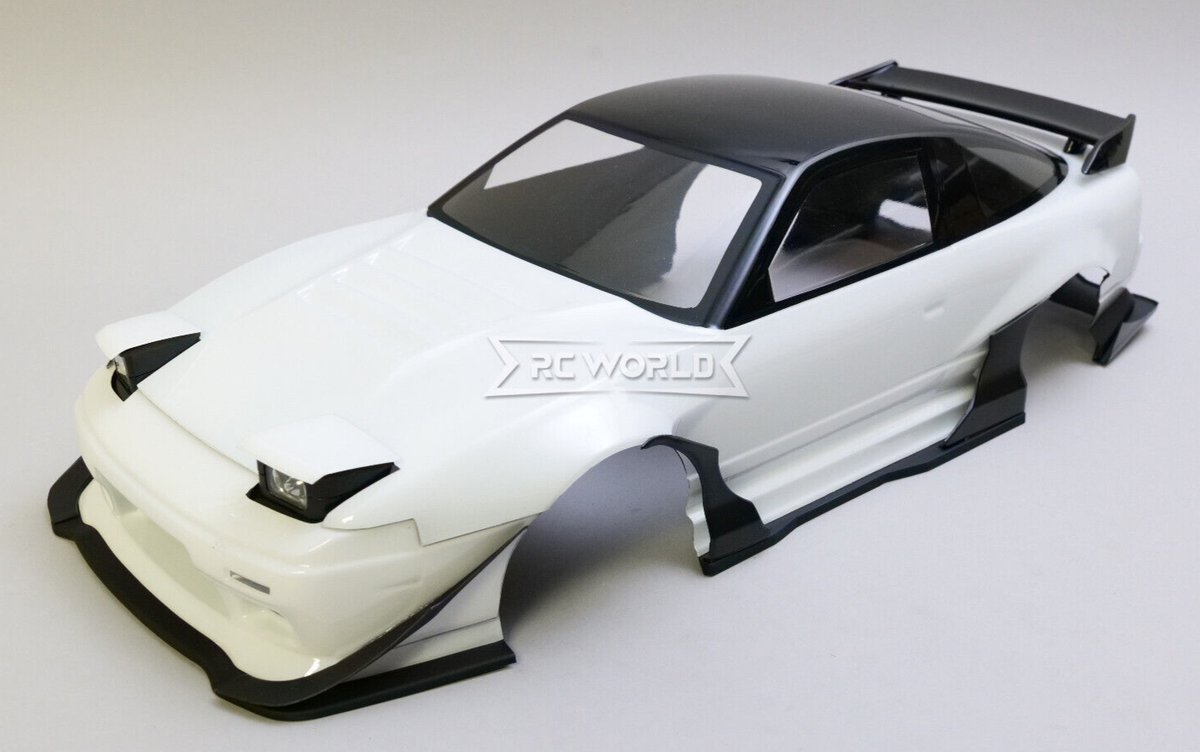 RC 1/10 BODY Shell NISSAN 180SX Wisteria w/ Pop Up Lights RC 1/10 BODY Shell NISSAN 180SX Wisteria w/ Pop Up Lights