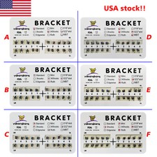 Brackets ortodoncia dental Brace metal Mini Estándar MBT Roth 022 Gancho Sd