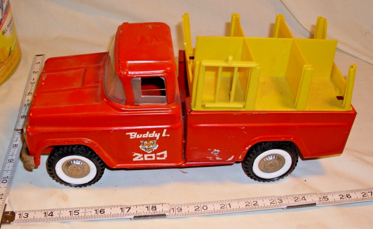 BUDDY L FORD ZOO TRUCK PRESSED STEEL TOY 1960s