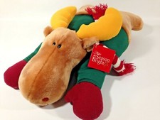 HTF Kohls Plush Moose Stuffed Animal LIMITED EDITION Reindeer Holiday 16" Laying