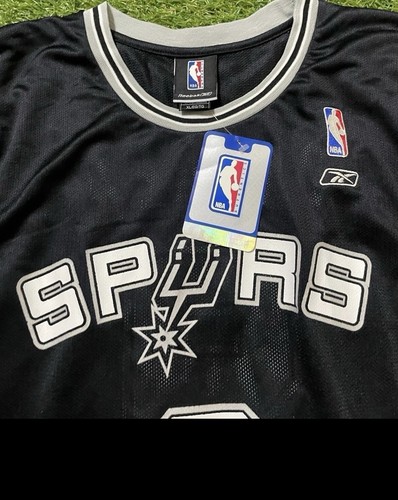 Reebok Tony Parker #9 San Antonio Spurs Vintage Basketball Jersey Size XL - Picture 2 of 4