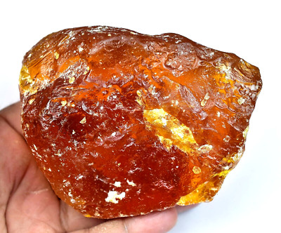 914.50 CT Natürlich Baltisch Karamellbonbon Ei Eigelb Bernstein Facettiert Rough