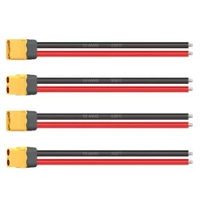 12'' 4pcs 10AWG XT60 Parallel Pigtail Wire Cable Male Female Connector RC Lipo