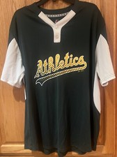 Oakland Athletics Majestic Cool Base Men’s 2-Button Jersey Shirt Size XL