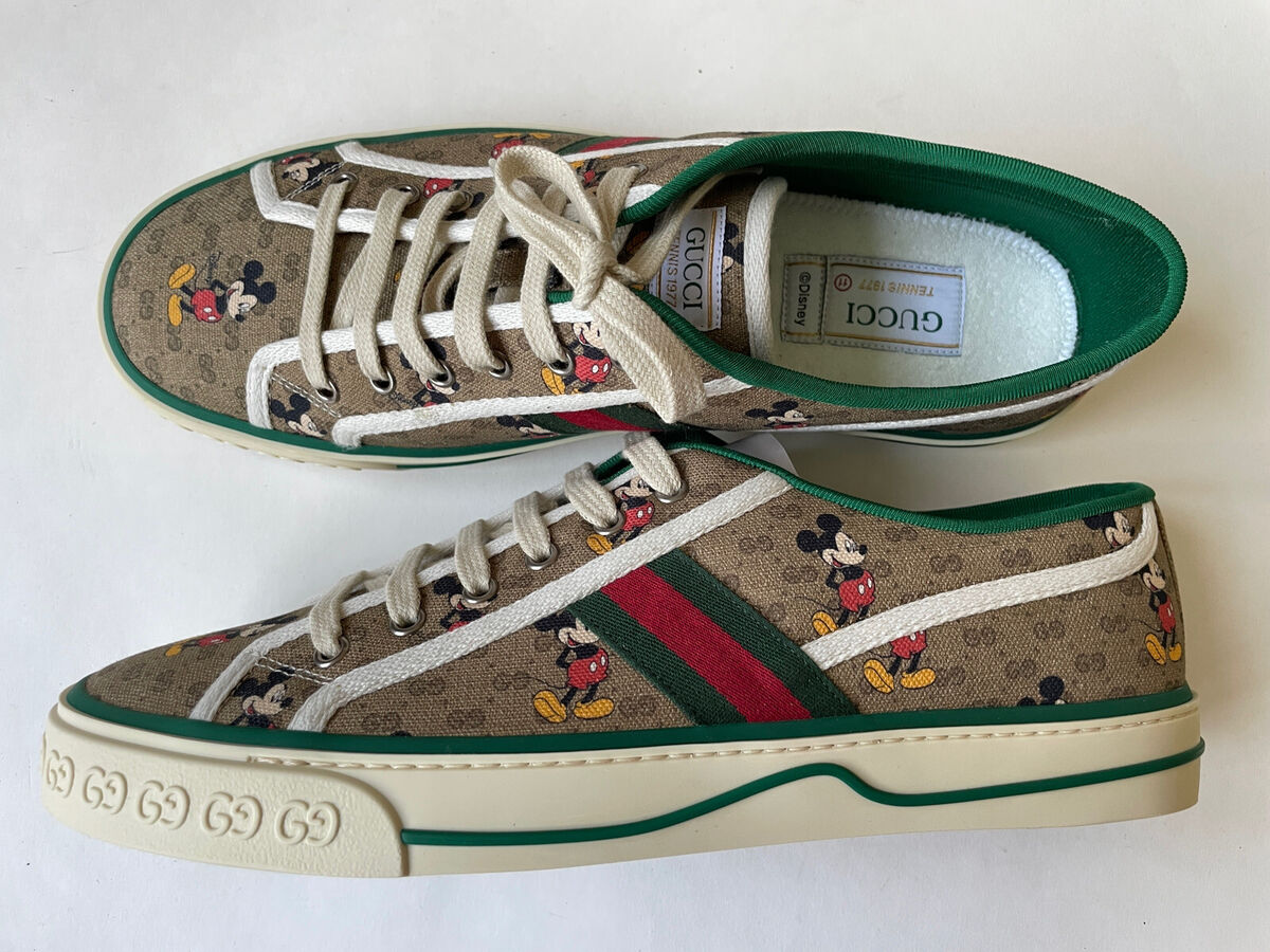 GUCCI x Disney Tennis 1977 Mickey Mouse GG Supreme Sneakers GUCCI x Disney Tennis 1977 Mickey Mouse GG Supreme Sneakers