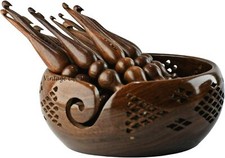 Ergonomic Crochet Hooks Set of 13 Soft Grip Sheesham Wooden Yarn Crochet Hooks