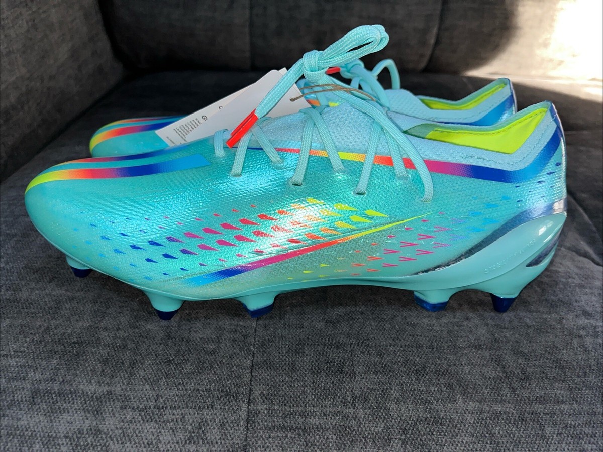 Adidas X Speedportal.1 SG Aqua Blue Soccer Cleats Mens Size 9