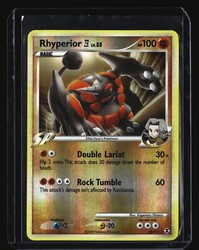 Pokemon TCG Rhyperior E4 32/111 Rising Rivals Reverse Holo